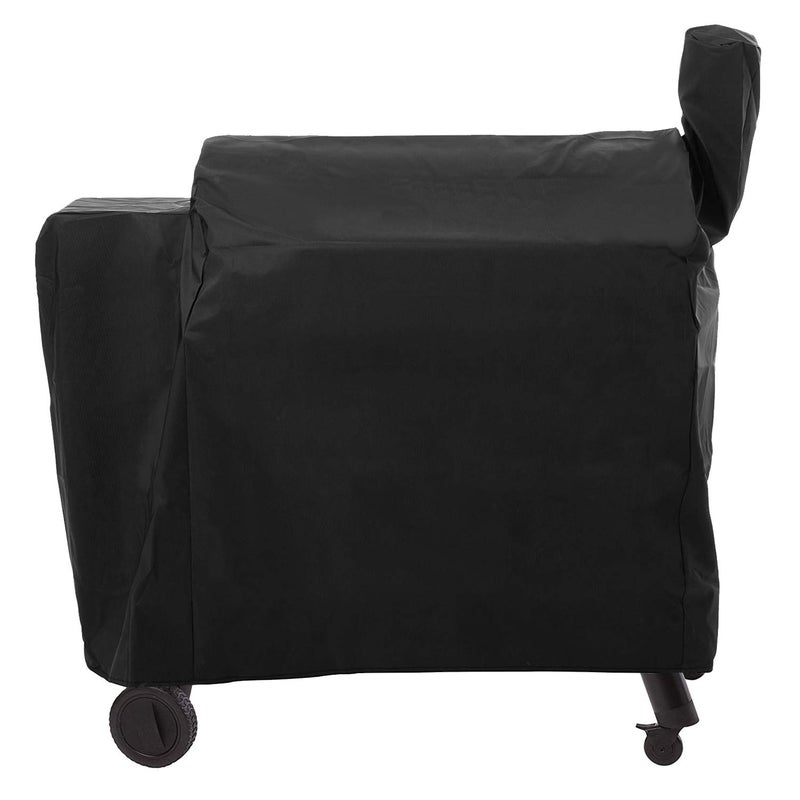 SunPatio Outdoor Heavy Duty Waterproof Grill Cover Compatible with Traeger 34 Series Wood Pellet Grill and Smoker, Texas and More, Full Length Barbecue Cover, All Weather Protection, Black - Image 1